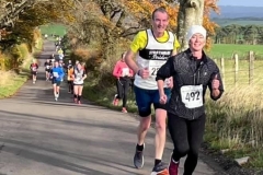 Sam Wilson (Fastest Female) and Douglas Lamb- RWTW Half Marathon 2021